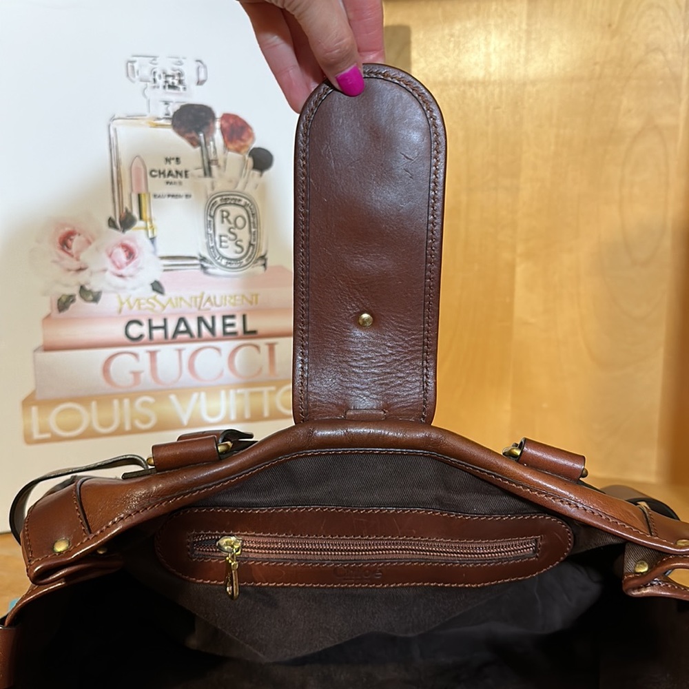 Purse Bag Chloe Kerala Western Horse Charms Brown Leather Shoulder Bag w charms - Picture 13 of 14
